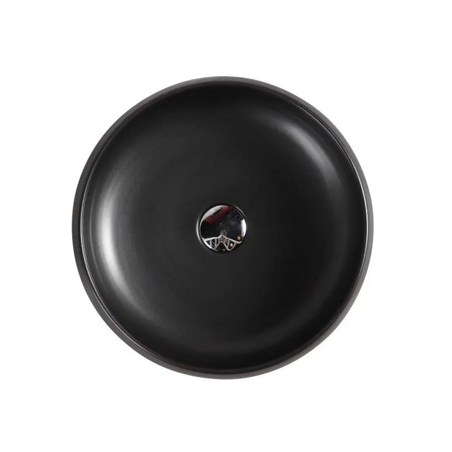 Asti 87 Counter-top Round Basin - Matt Black mercioaustralia