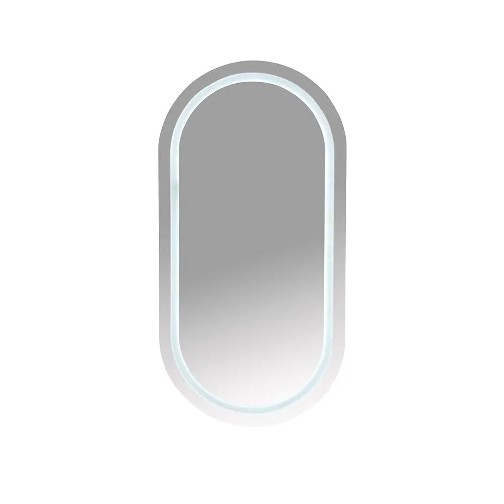 Athena 450 x 900mm LED Oval Shaving Cabinet mercioaustralia