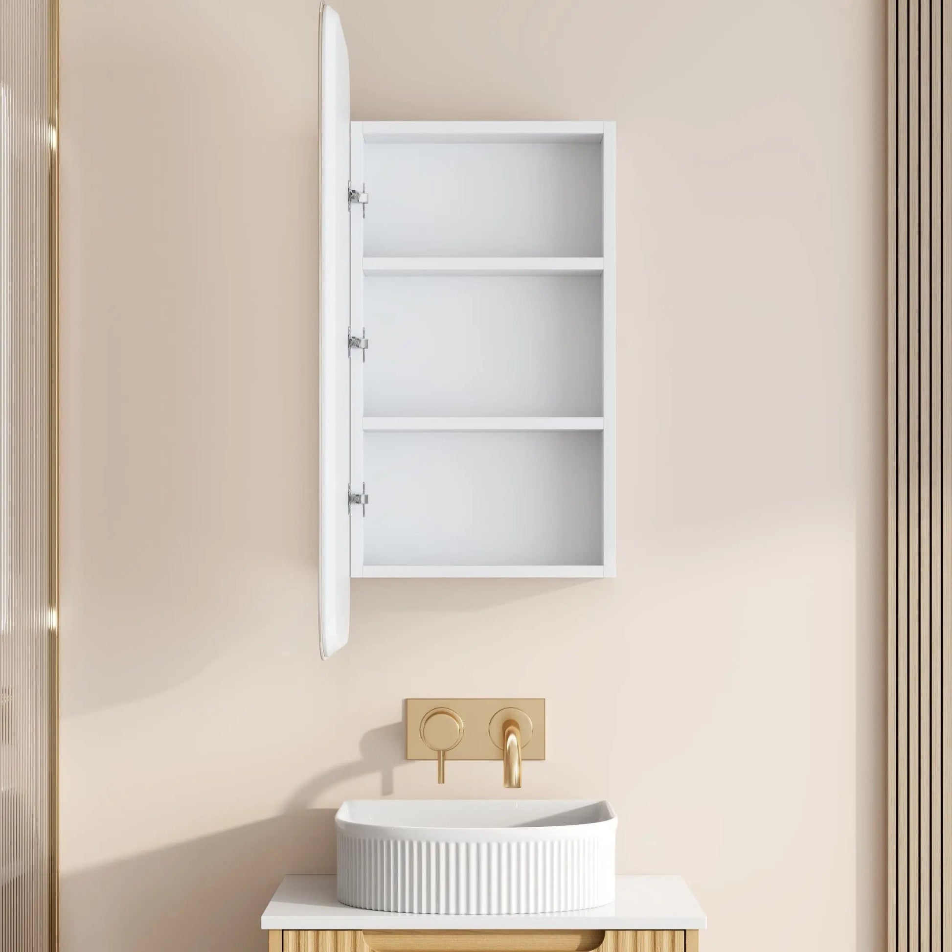 Athena 450 x 900mm LED Rectangular Shaving Cabinet mercioaustralia