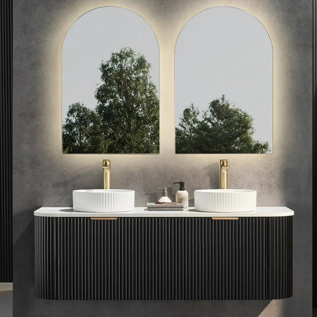 POS AVALON Wall Hung Vanity Matte Black (All Sizes) Poseidon