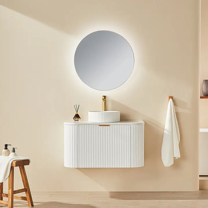 POS AVALON Wall Hung Vanity Matte White (All Sizes) Poseidon