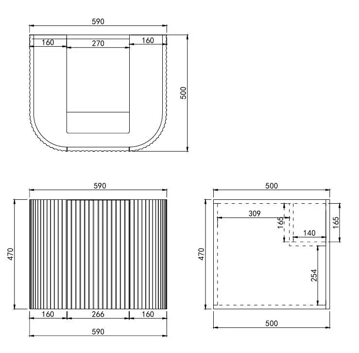 POS AVALON Wall Hung Vanity Matte White (All Sizes) Poseidon