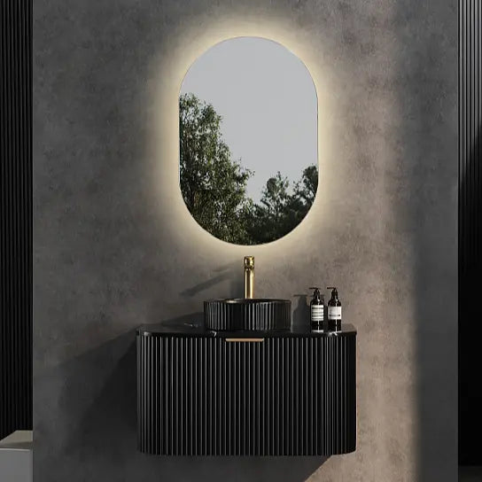 POS AVALON Wall Hung Vanity Matte Black (All Sizes) Poseidon