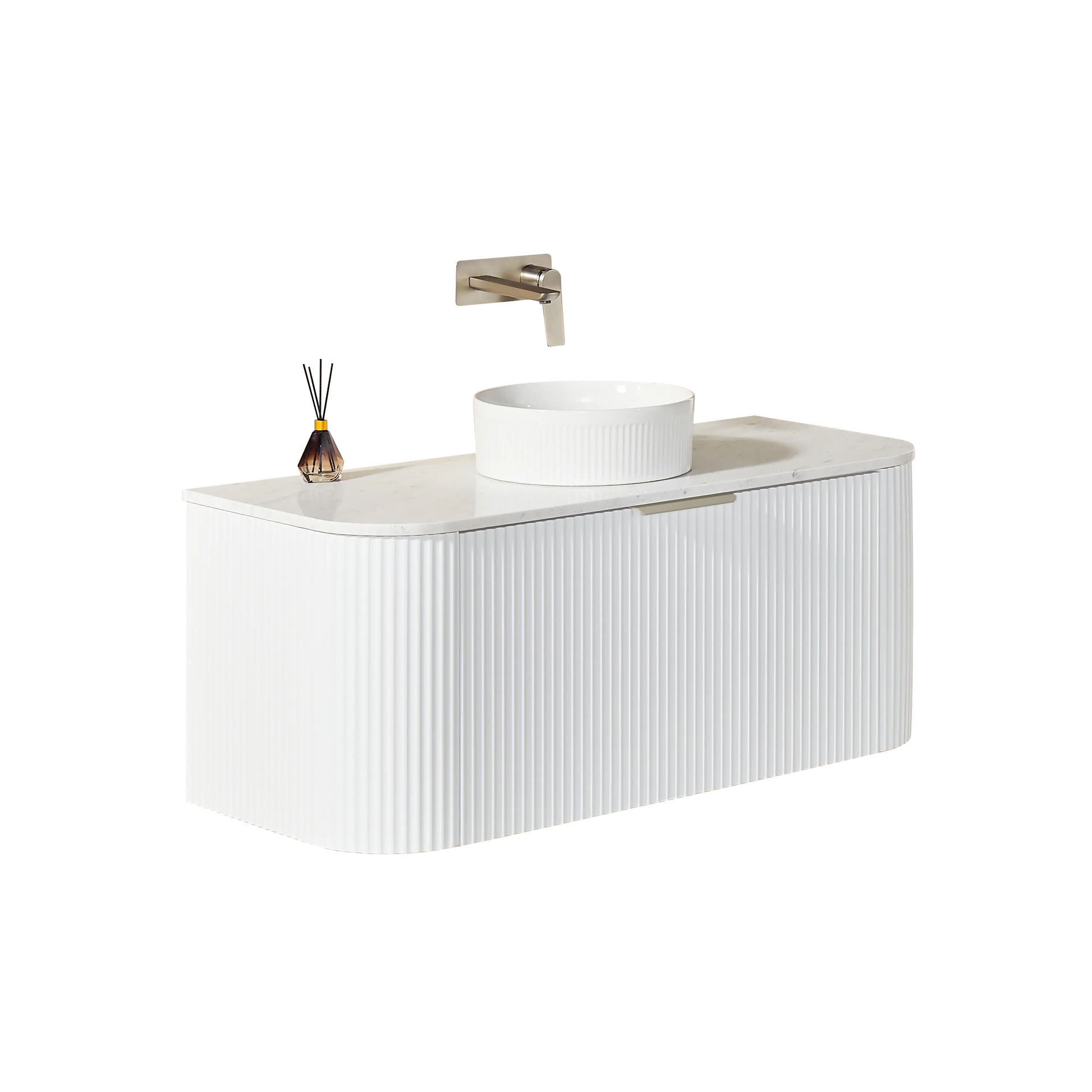 POS AVALON Wall Hung Vanity Matte White (All Sizes) Poseidon
