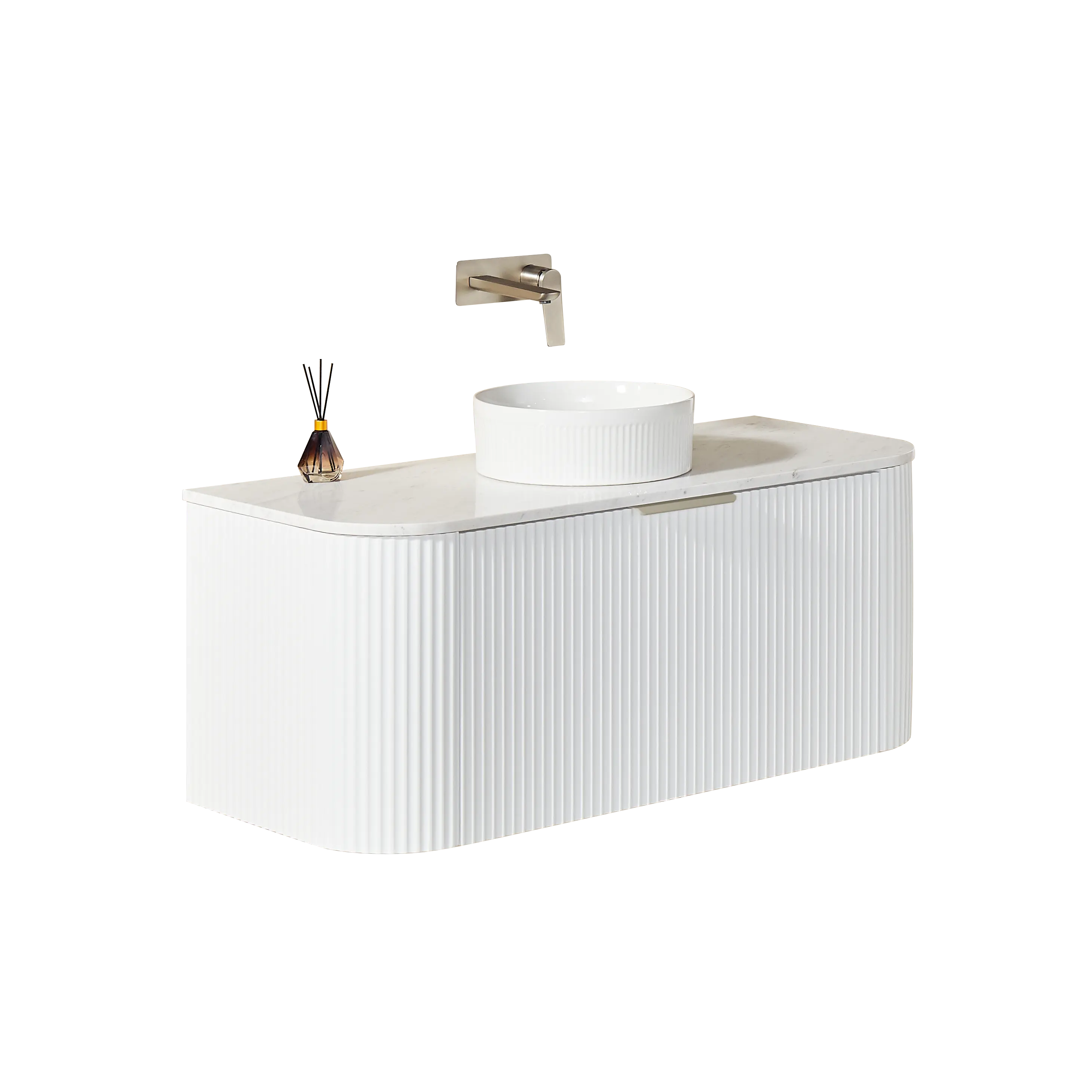 POS AVALON Wall Hung Vanity Matte White (All Sizes) Poseidon