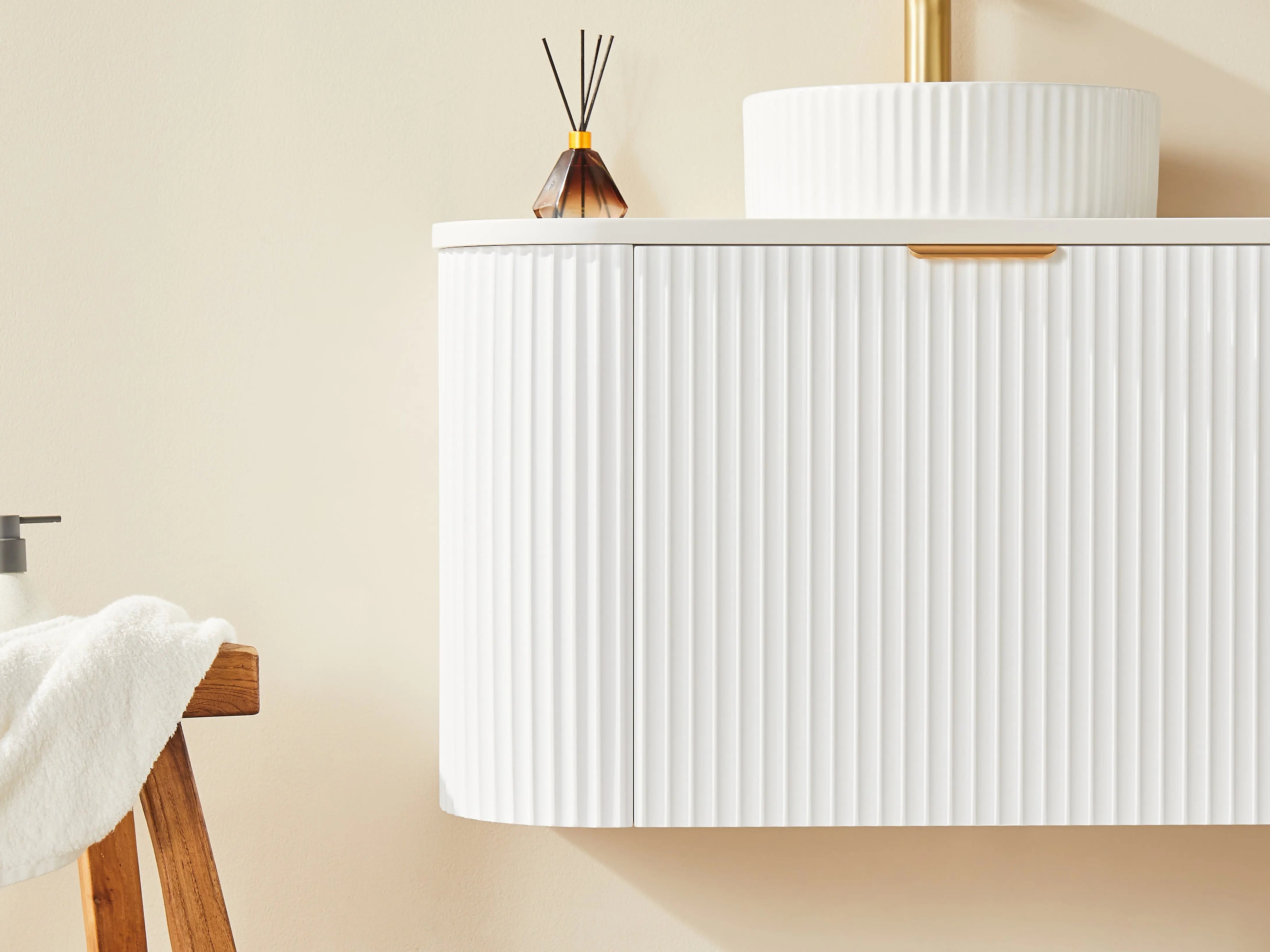 POS AVALON Wall Hung Vanity Matte White (All Sizes) Poseidon