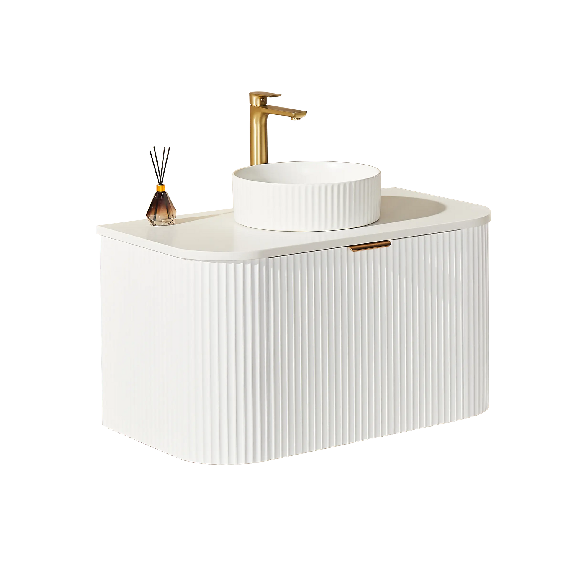 POS AVALON Wall Hung Vanity Matte White (All Sizes) Poseidon