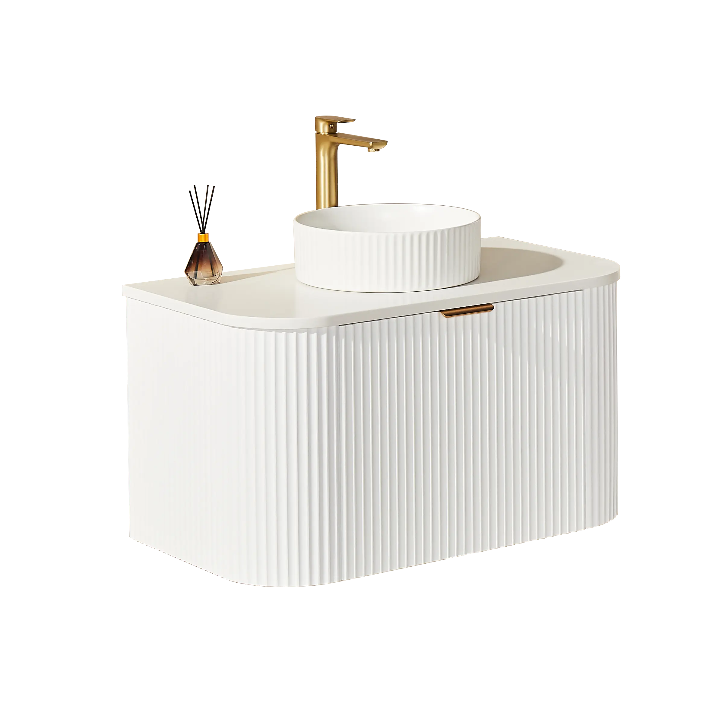 POS AVALON Wall Hung Vanity Matte White (All Sizes) Poseidon