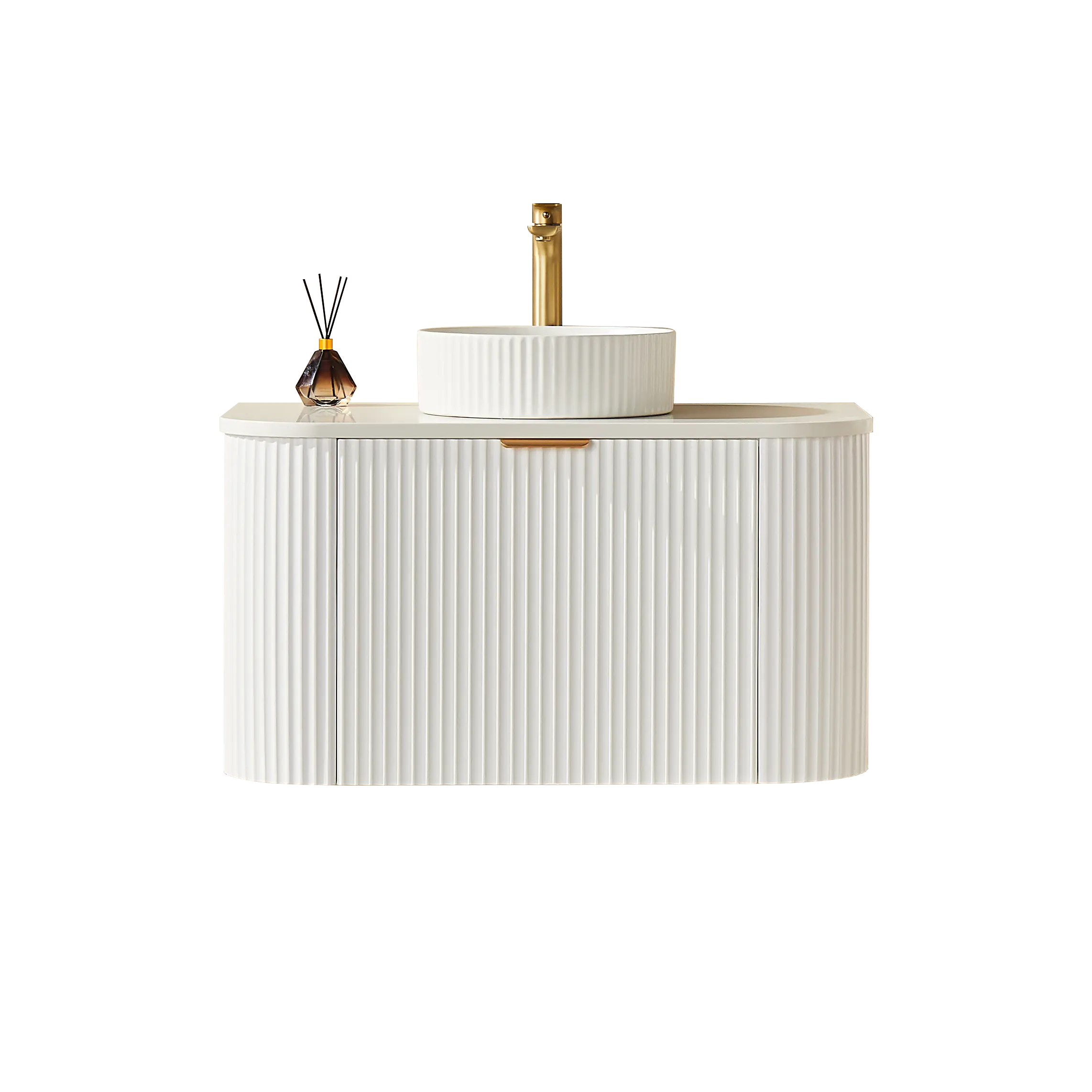 POS AVALON Wall Hung Vanity Matte White (All Sizes) Poseidon