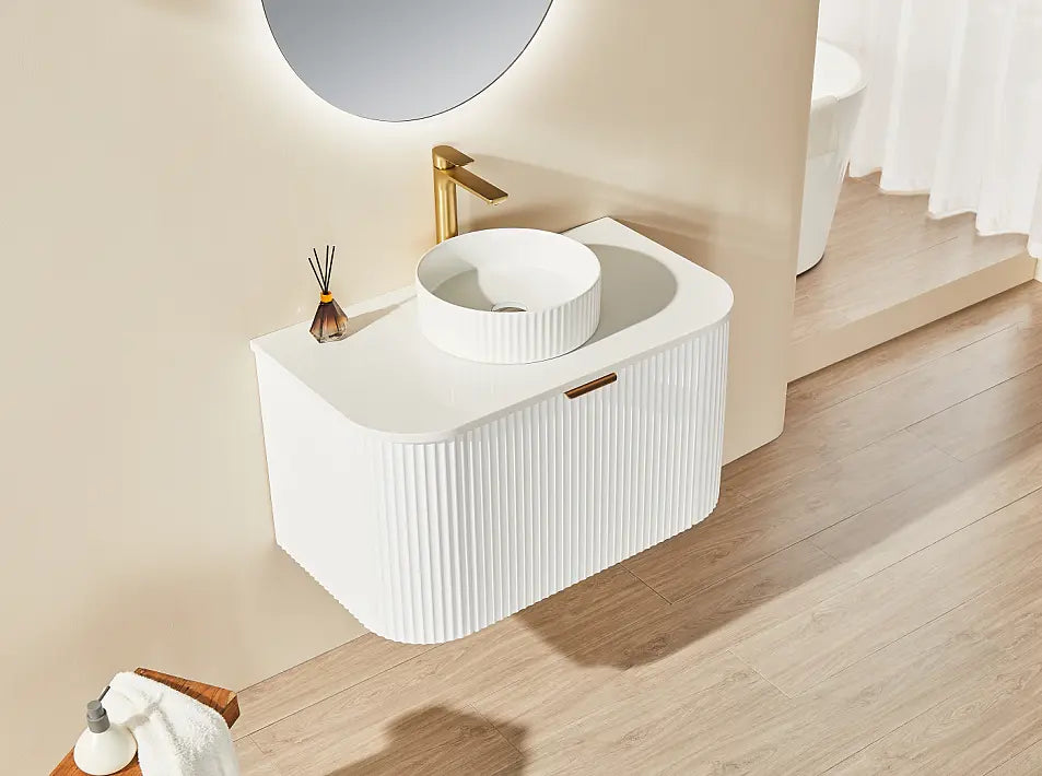 POS AVALON Wall Hung Vanity Matte White (All Sizes) Poseidon