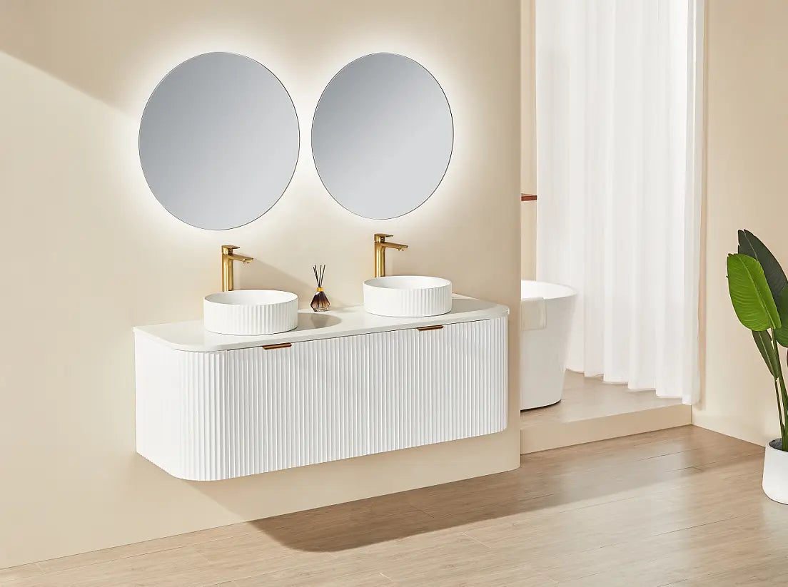 POS AVALON Wall Hung Vanity Matte White (All Sizes) Poseidon