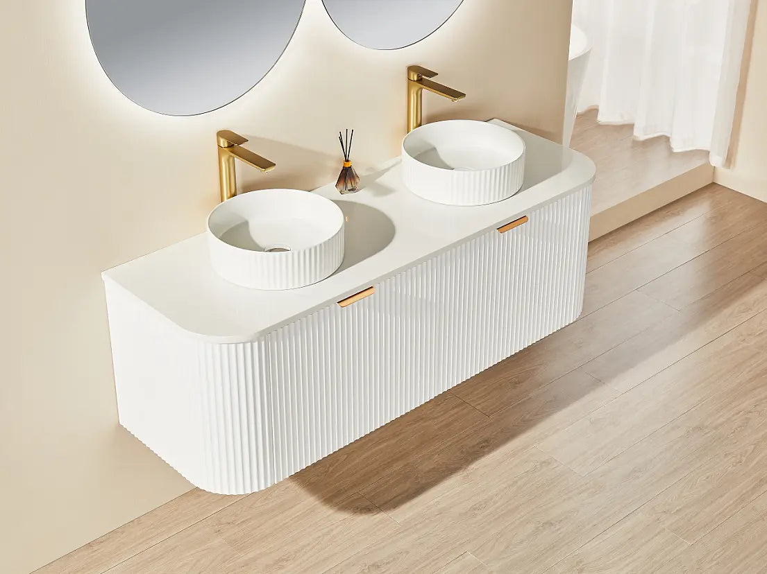 POS AVALON Wall Hung Vanity Matte White (All Sizes) Poseidon