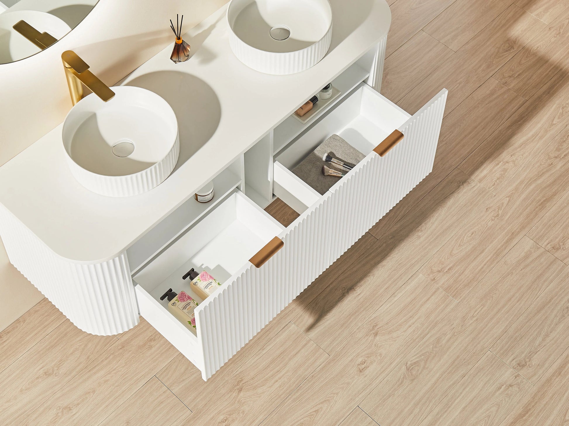 POS AVALON Wall Hung Vanity Matte White (All Sizes) Poseidon