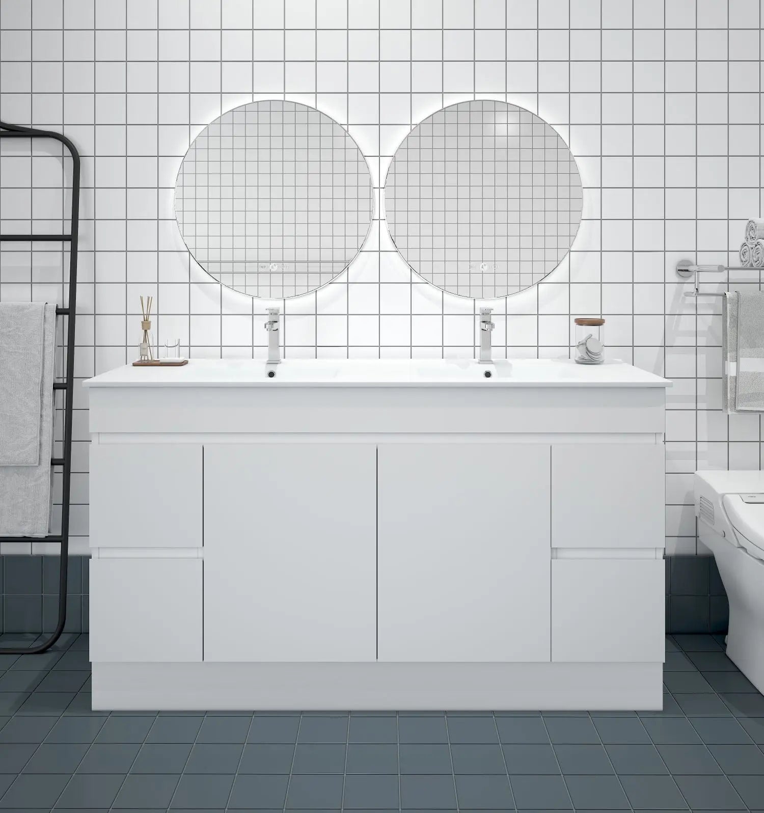 BIANCA 1500mm PVC Freestanding Vanity mercioaustralia