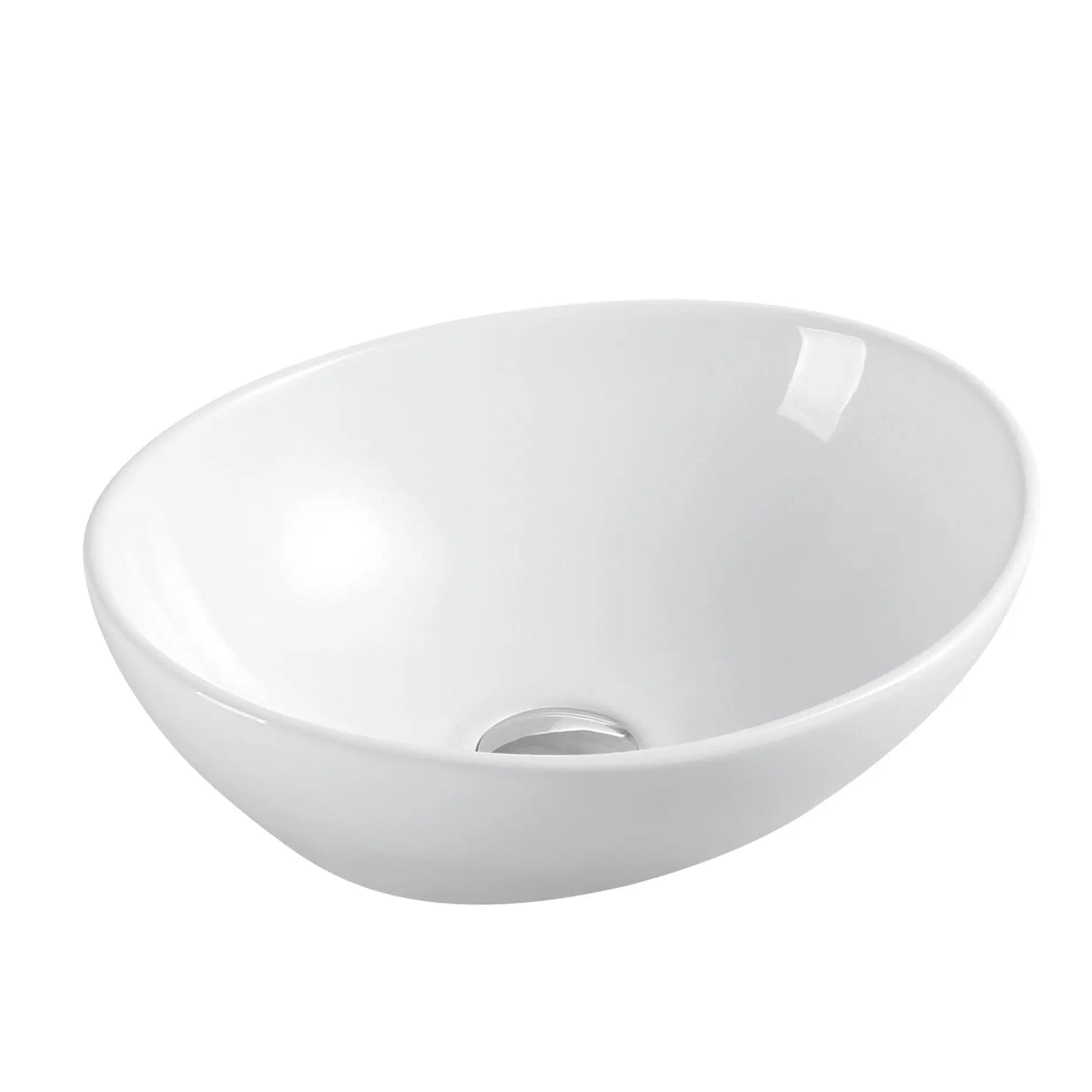 Boat 41 Counter-top Oval Basin - Gloss White mercioaustralia