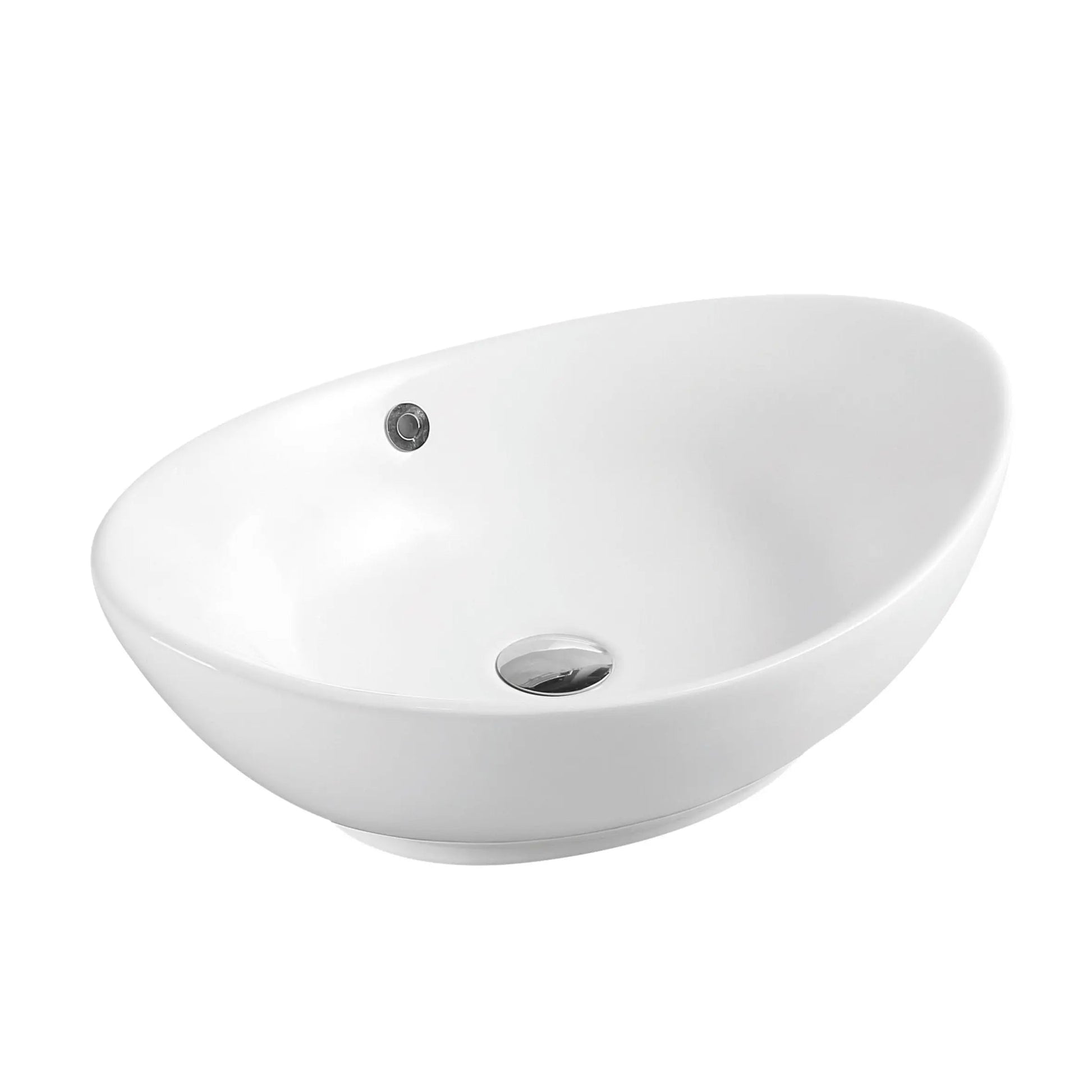 Boat 59 Counter-top Oval Basin - Gloss White mercioaustralia
