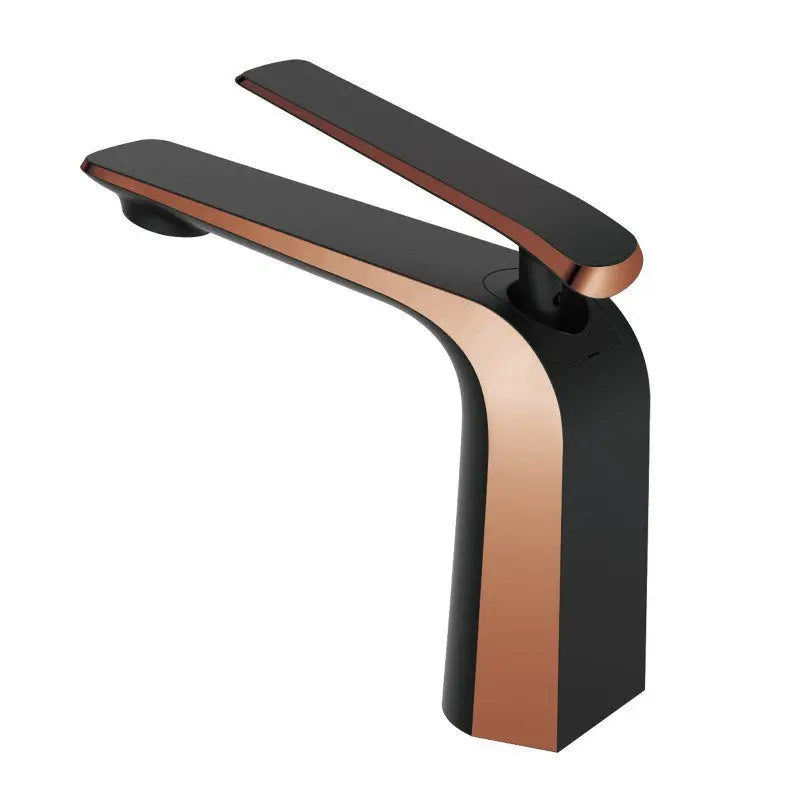 ESPERIA - Black & Rose Gold Basin Mixer Aquaperla