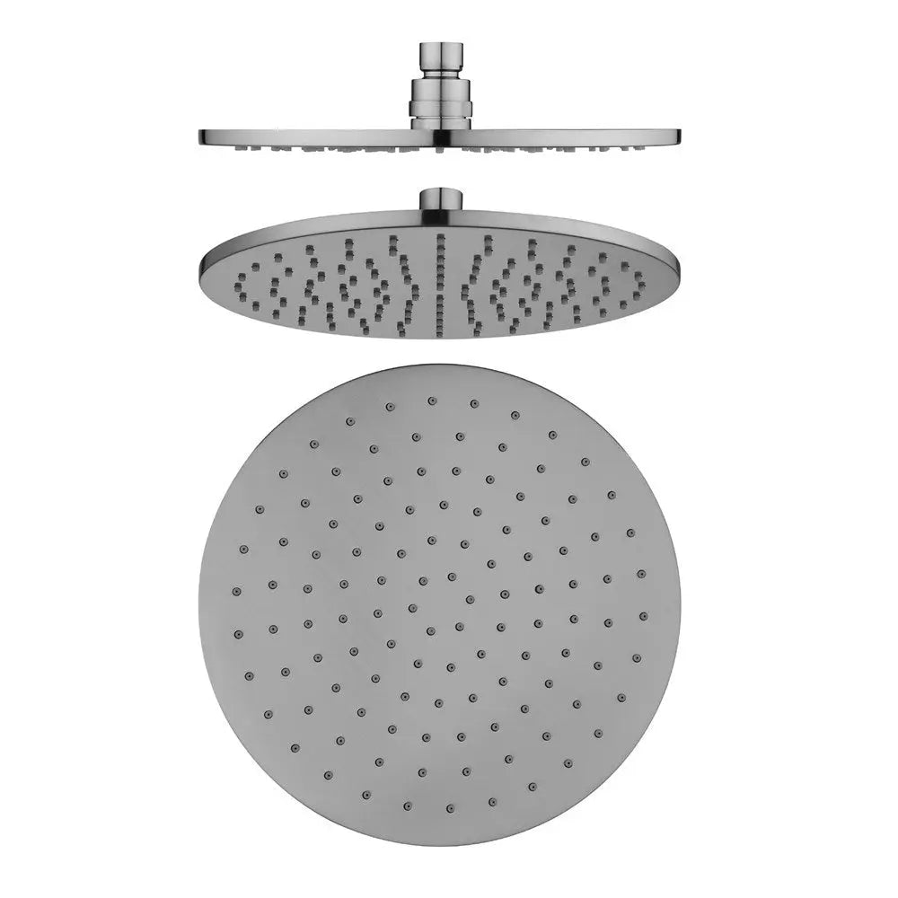 250mm Brushed Nickel Shower Head Aquaperla