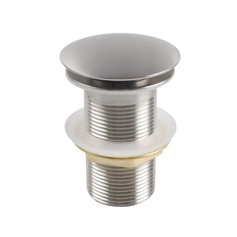 32mm Brushed Nickel Pop Up Waste Non Overflow Aquaperla