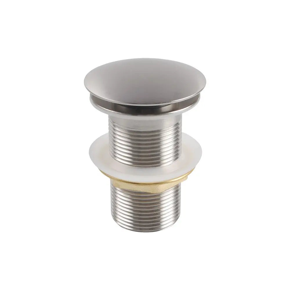 32mm Brushed Nickel Pop Up Waste Non Overflow Aquaperla