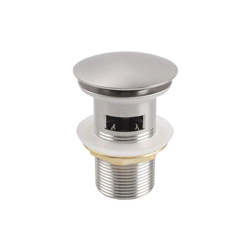 32mm Brushed Nickel Pop Up Waste Overflow Aquaperla