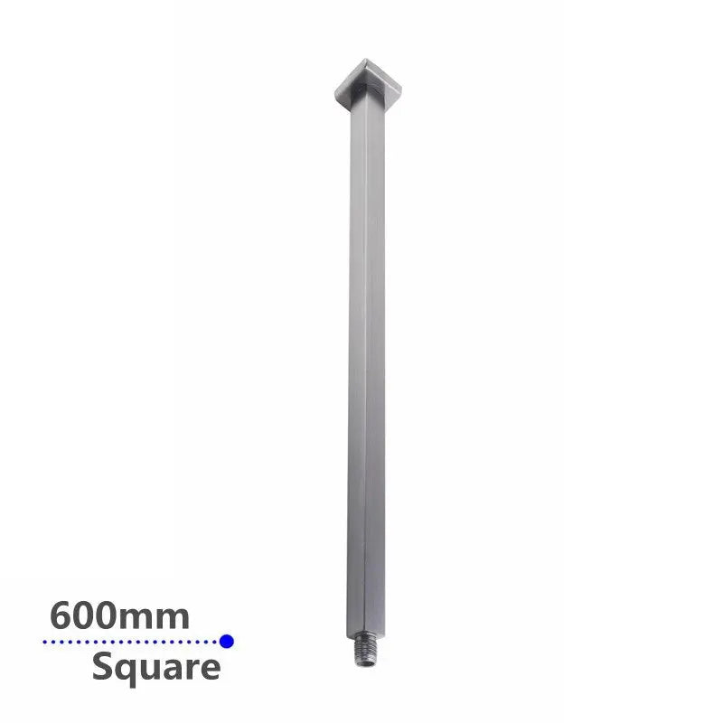 600mm Brushed Nickel Ceiling Shower Arm Aquaperla