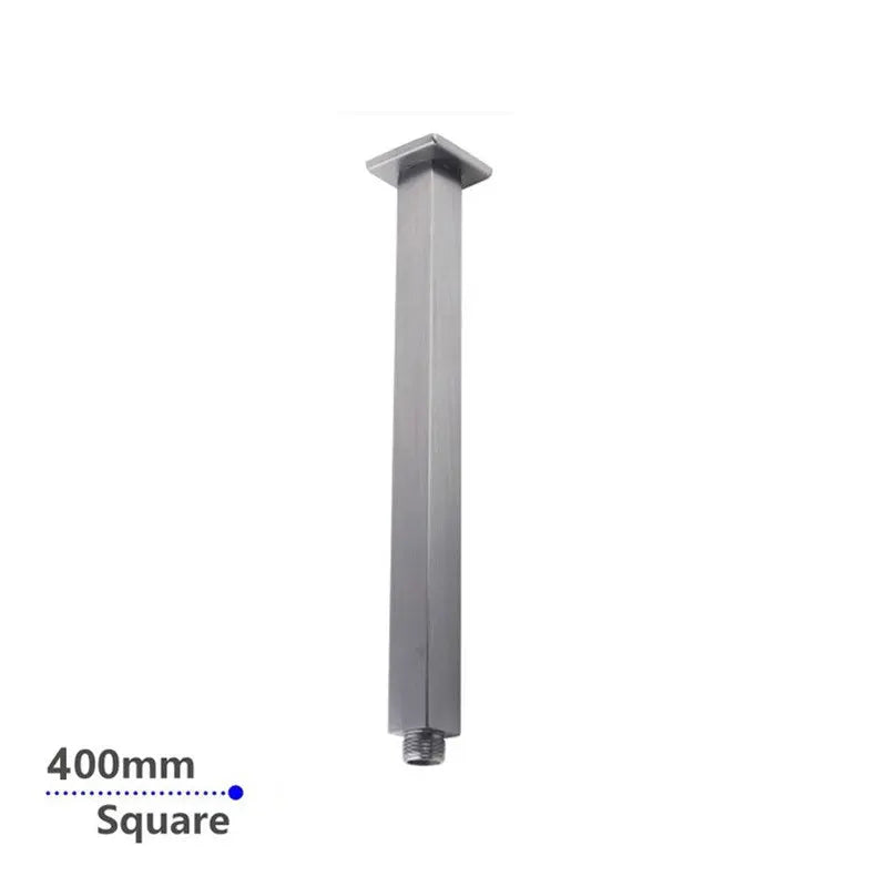 400mm Brushed Nickel Ceiling Shower Arm Aquaperla