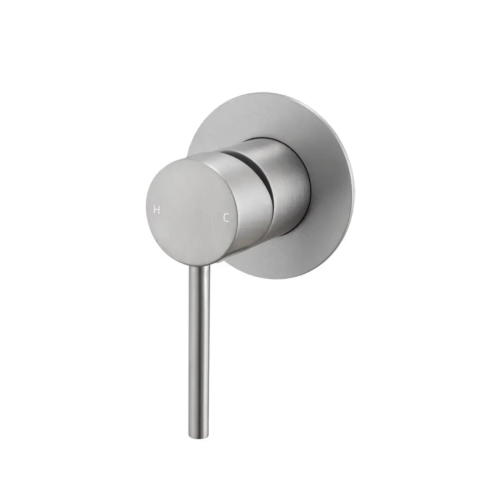 LUCID PIN - Brushed Nickel Wall Mixer Aquaperla