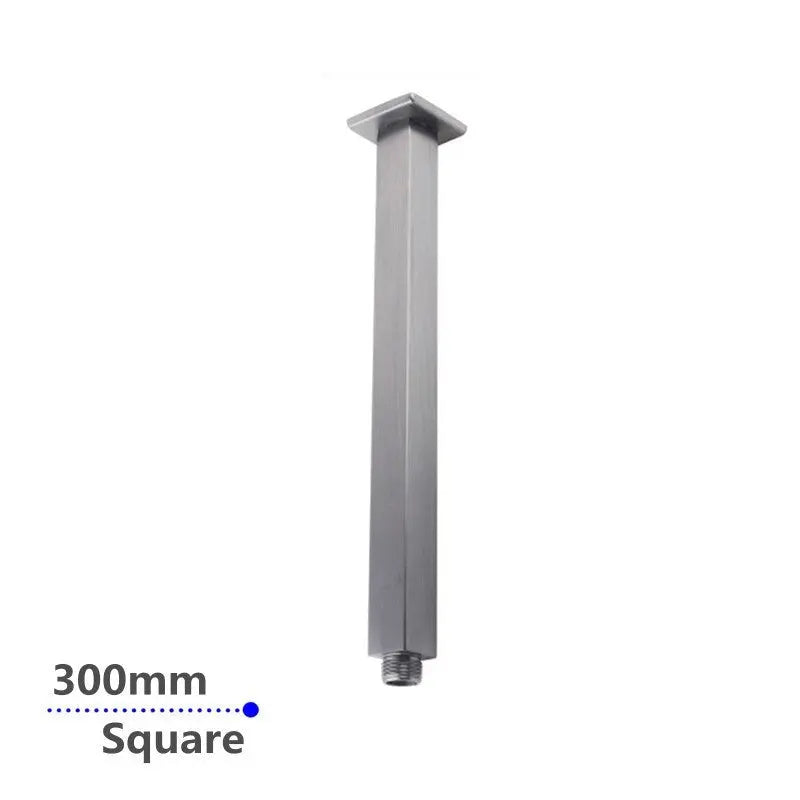300mm Brushed Nickel Ceiling Shower Arm Aquaperla