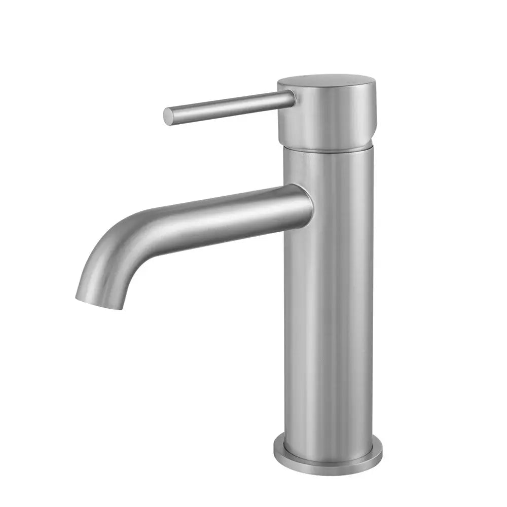 LUCID PIN - Brushed Nickel Basin Mixer Aquaperla