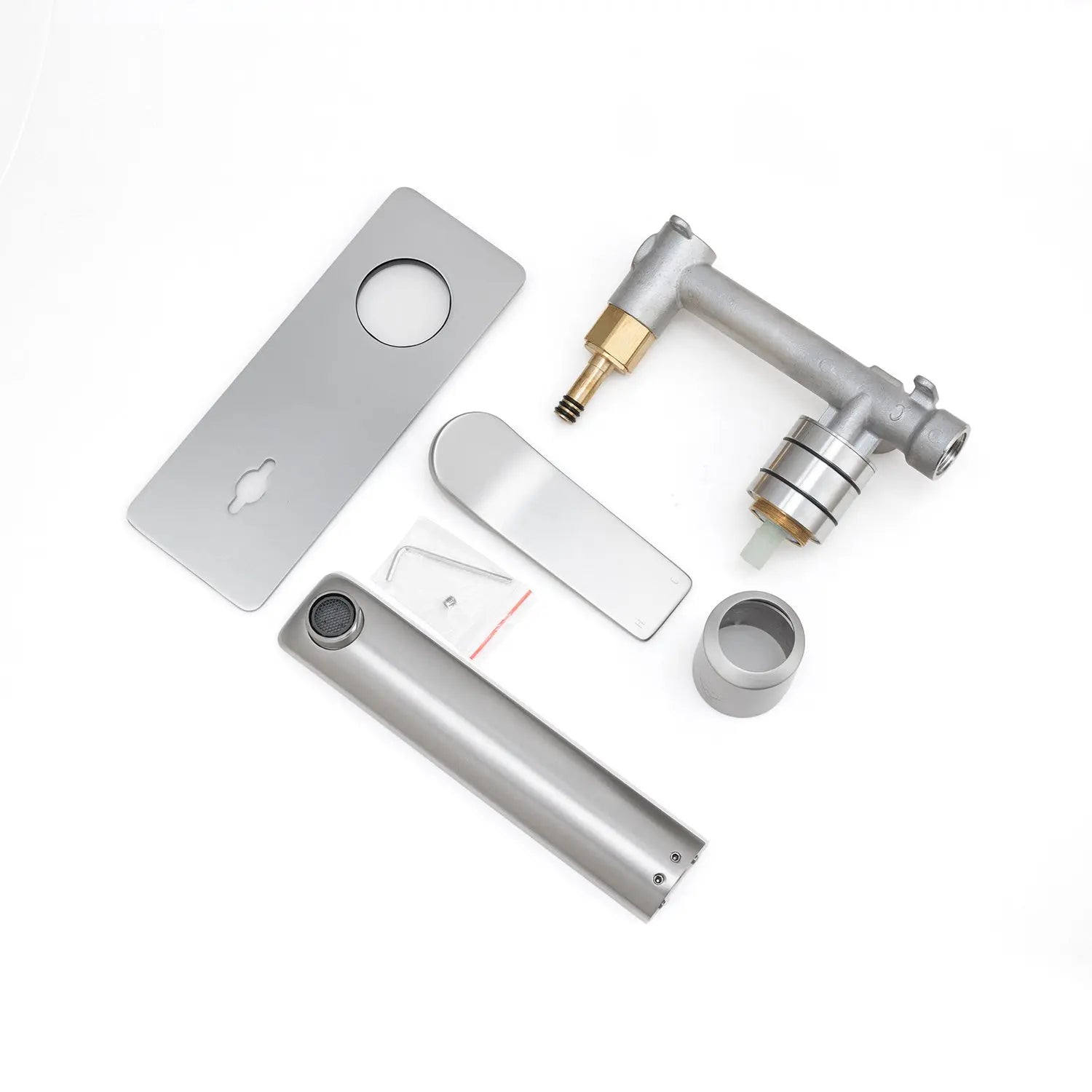RUSHY - Brushed Nickel Spout Mixer Aquaperla