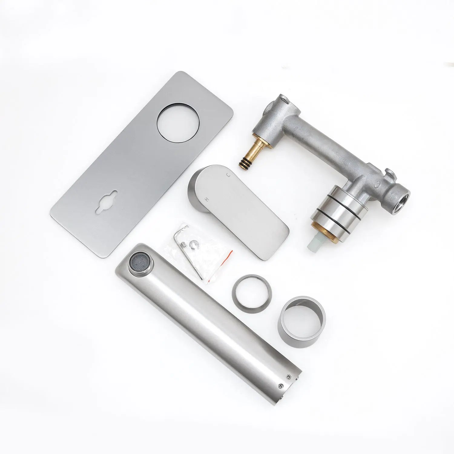 VOG - Brushed Nickel Spout Mixer Aquaperla