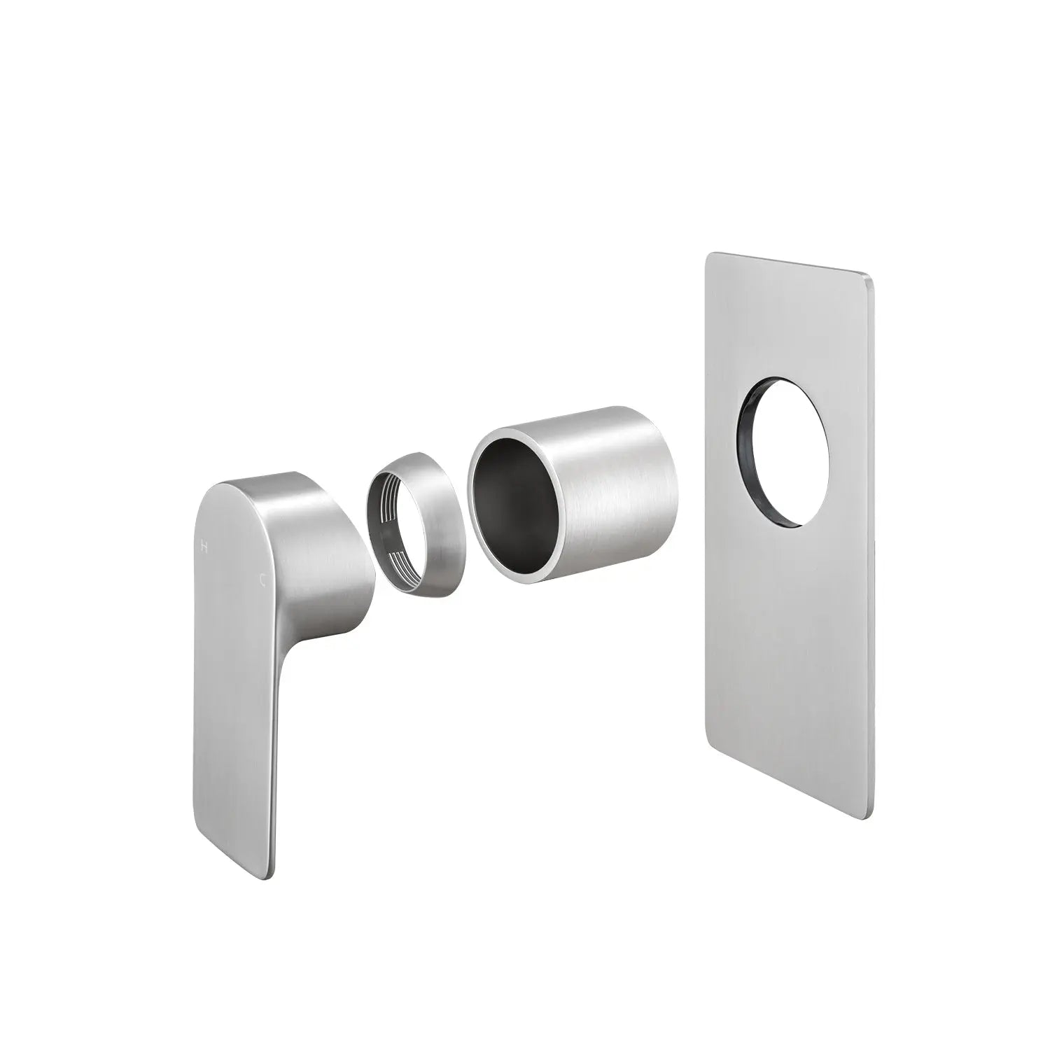 VOG - Brushed Nickel Wall Mixer Aquaperla