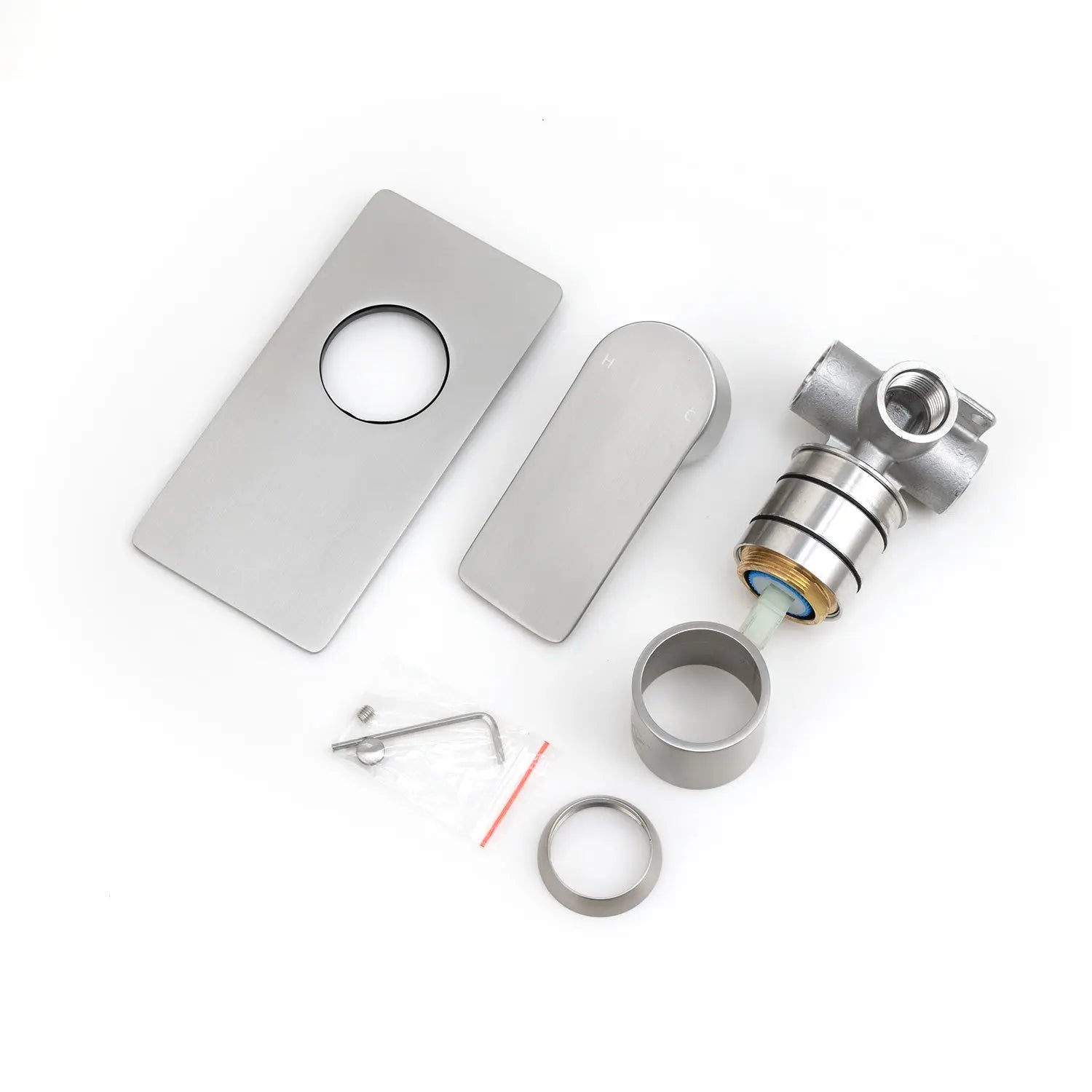 VOG - Brushed Nickel Wall Mixer Aquaperla