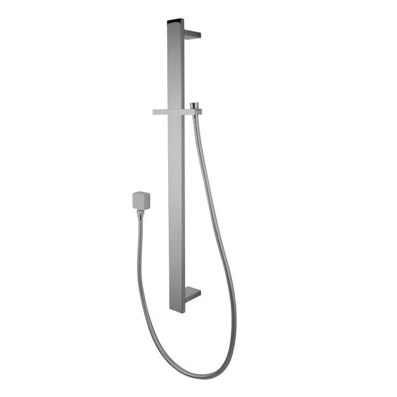 Brushed Nickel Shower Rail Aquaperla