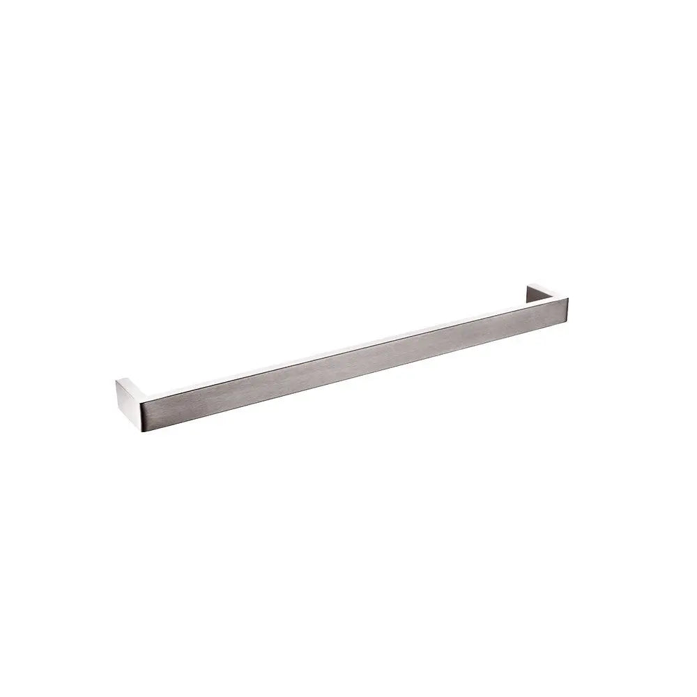 IVANO - 600mm Brushed Nickel Single Towel Rail Aquaperla