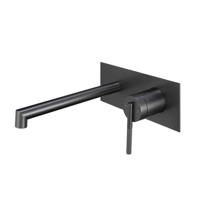 CADDENCE - Brushed Gun Metal Spout Mixer Aquaperla