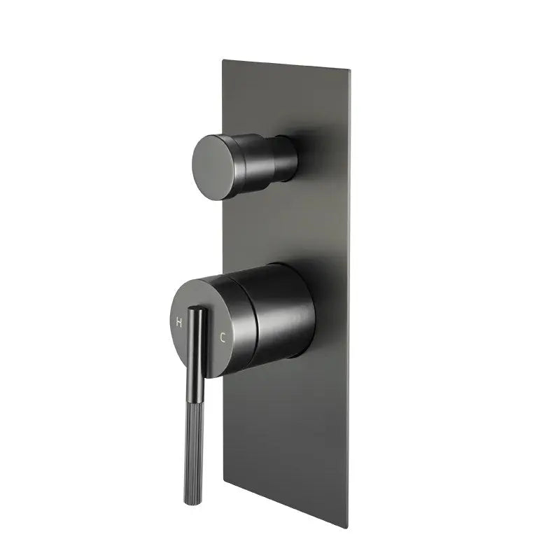 CADDENCE - Brushed Gun Metal Diverter Mixer Aquaperla