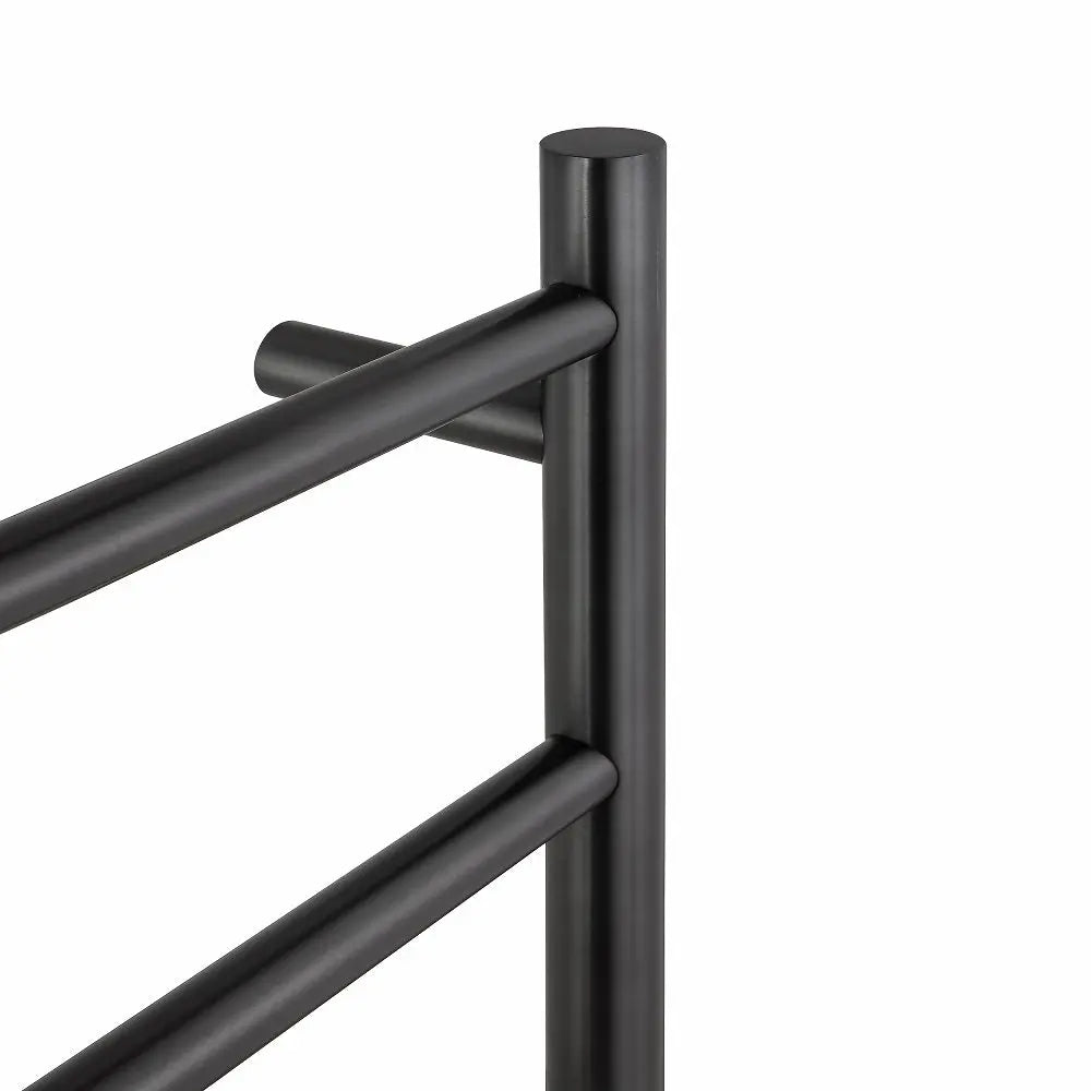 Brushed Gunmetal Heated Towel Rack 6 Bars Aquaperla