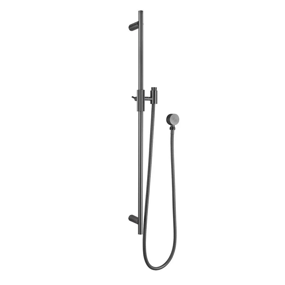 CADDENCE - Brushed Gunmetal Shower Rail Aquaperla