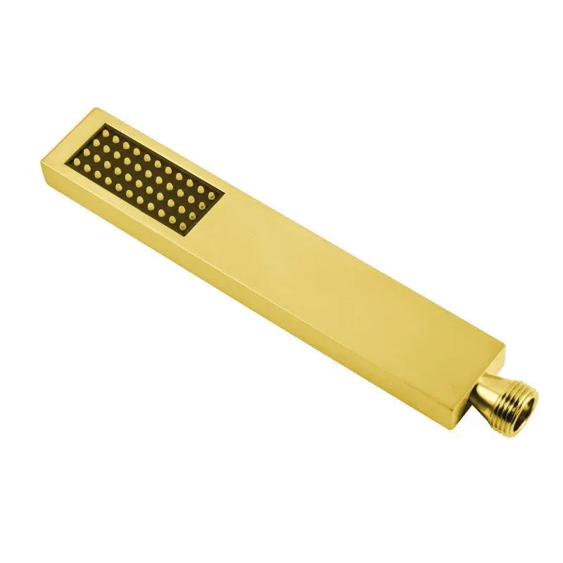 Brushed Brass Single Function Handheld Shower Aquaperla