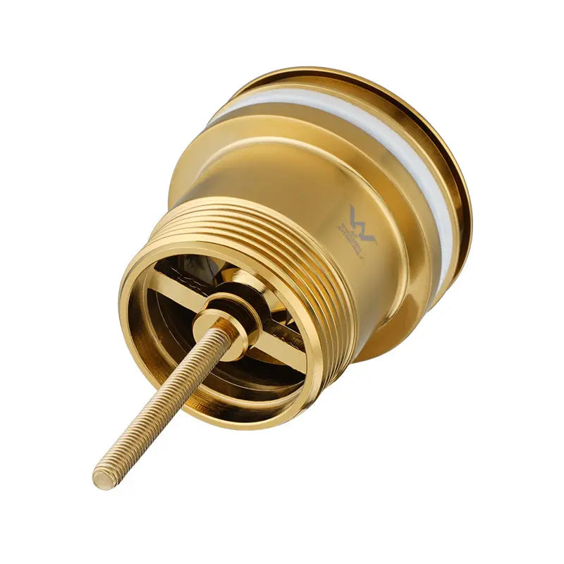 40mm Brushed Brass Pop Up Waste Universal Non Overflow Aquaperla