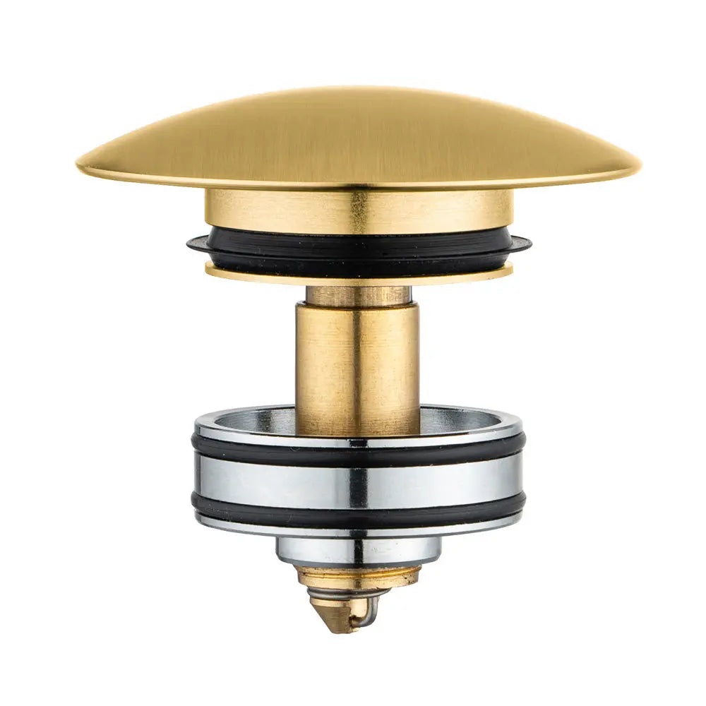 40mm Brushed Brass Pop Up Waste Universal Non Overflow Aquaperla