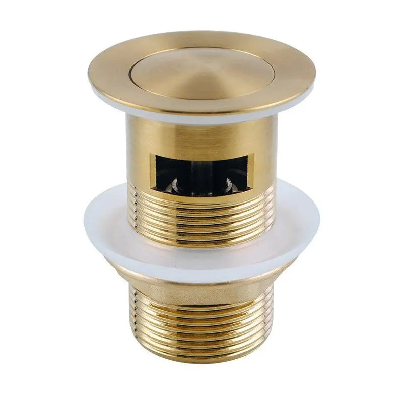 32mm Brushed Brass Pop Up Waste Overflow Aquaperla