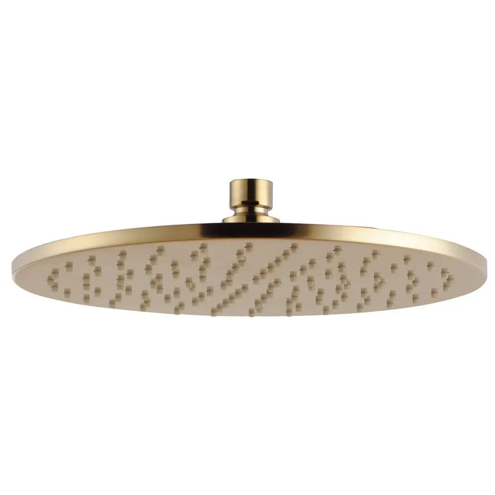 250mm Brushed Brass Shower Head Aquaperla