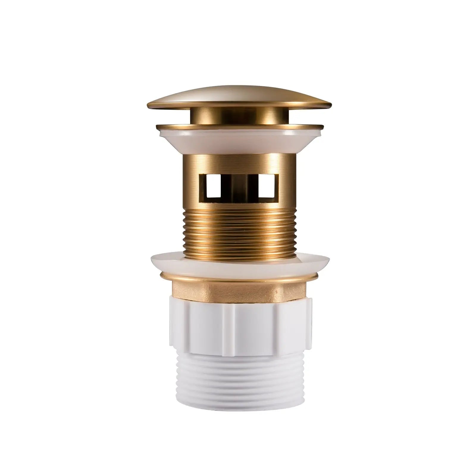 32mm Brushed Brass Pop Up Waste Overflow Aquaperla