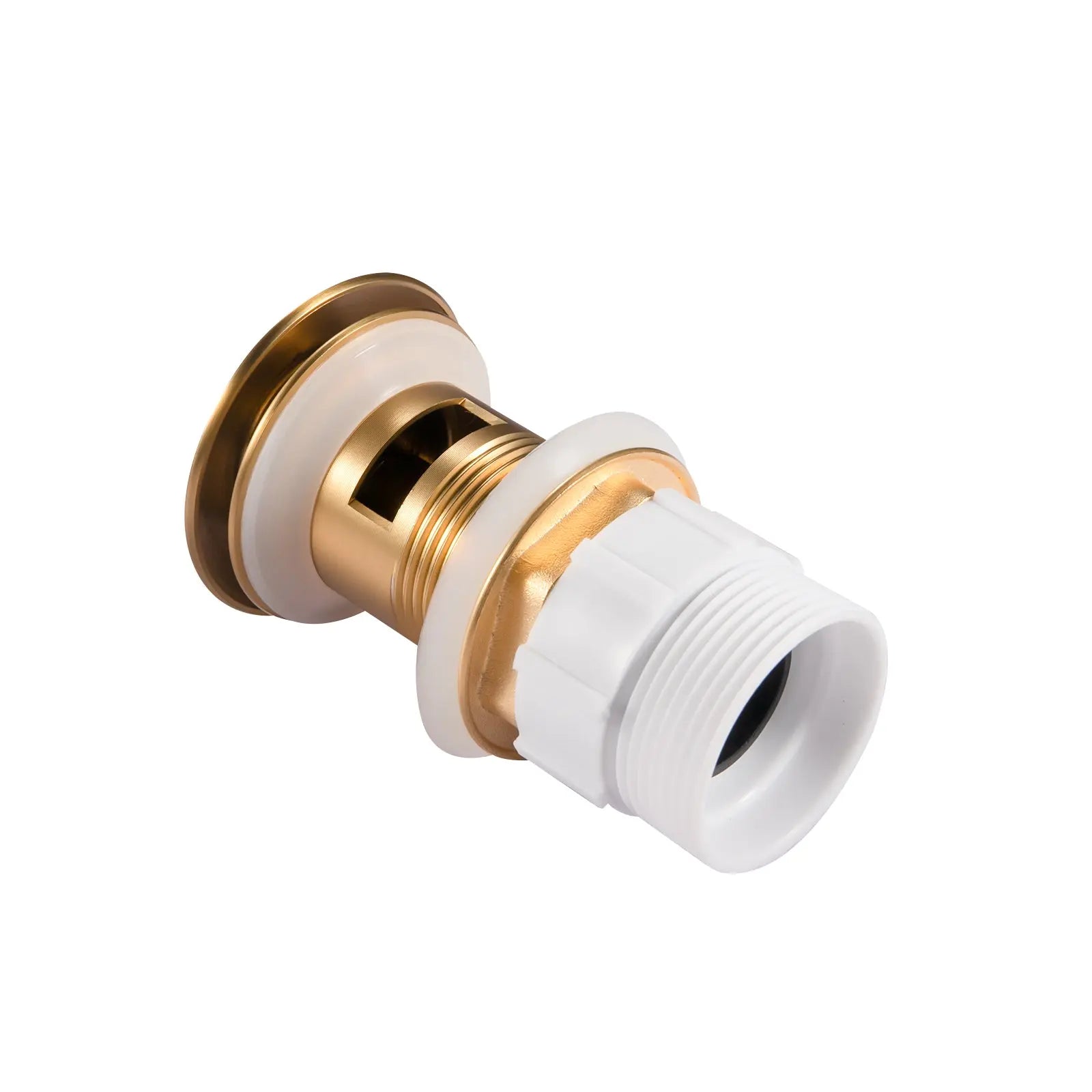 32mm Brushed Brass Pop Up Waste Overflow Aquaperla