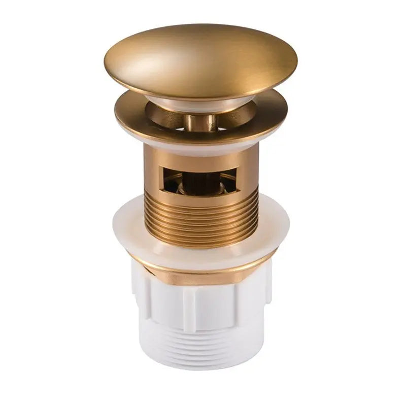 32mm Brushed Brass Pop Up Waste Overflow Aquaperla