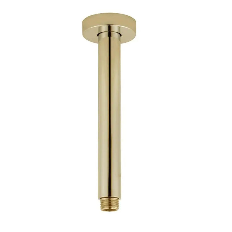 200mm Brushed Brass Ceiling Shower Arm Aquaperla