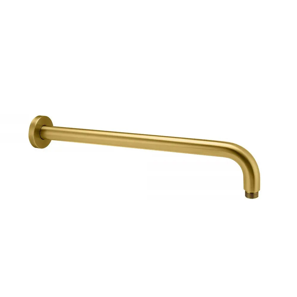 400mm Brushed Brass Wall Shower Arm Aquaperla